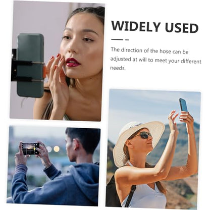 3Pcs Flexible Gooseneck Phone Mount, Rotatable Clip Stand with 1/4 Thread