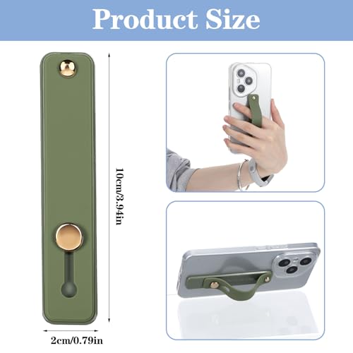 Ymapinc 2Pcs Phone Loops for Back of Phone Strap Grip Holder - color: Green