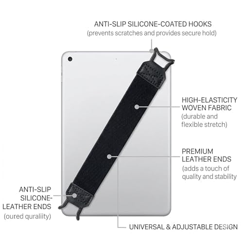Soft Hand Strap for 6-8" Kindle eReaders Fire Tablet - Grey - color: Grey