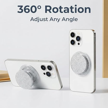 Magnetic Phone Grip for MagSafe, Bling Silver - color: Silver