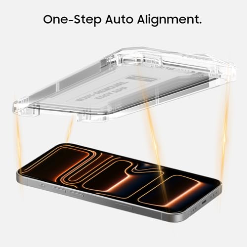 Dust-Free Screen Protector Kit for iPhone 17 Pro Max — HD Tempered Glass Film with Auto Alignment Frame, Bubble-Free Easy Installation (1-Pack / 2-Pack / 3-Pack) - size: 2 Pack