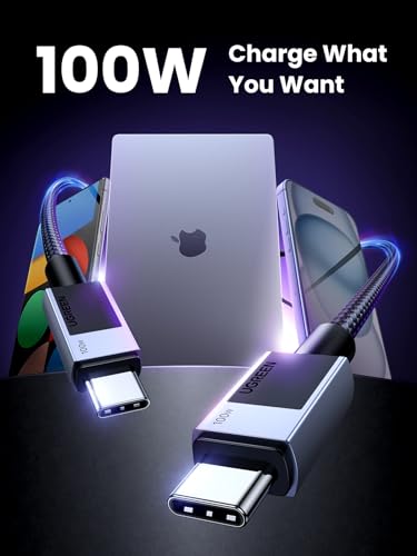 UGREEN Nexode Power Bank 20000mAh Bundle with USB C to USB C Cable 3.3FT Compatible with iPhone 15/15 Pro/15 Pro Max, MacBook Pro/Air, Galaxy S24/S23, iPad Pro/Air, Pixel 8