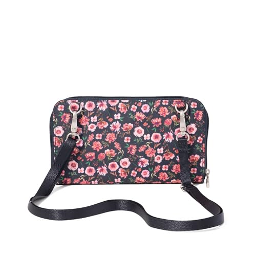 Baggallini Rfid Phone Wallet Crossbody - color: Autumn Peony