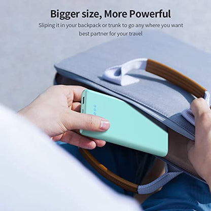 Ekrist Portable Charger Power Bank 25800mAh, Ultra-High Capacity Fast Phone Charging with Intelligent Controlling IC,2 USB Port External Cell Phone Battery Pack Compatible with iPhone,Android-Green - color: Green