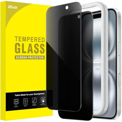 JETech Privacy Screen Protector for iPhone 16, 2-Pack - size: iPhone 16