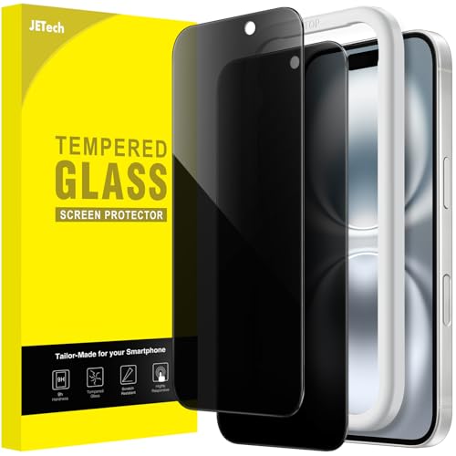 JETech Privacy Screen Protector for iPhone 16, 2-Pack - size: iPhone 16