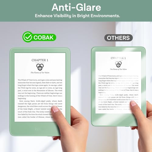 CoBak 3 PackScreen Protector for 6" Kindle 2024 and 2022 (11 Generation) - color: Matte-3 Pack