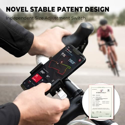 ROCKBROS Bike Phone Mount, Quick Release, 360° for 4.5-7.2 in Phones