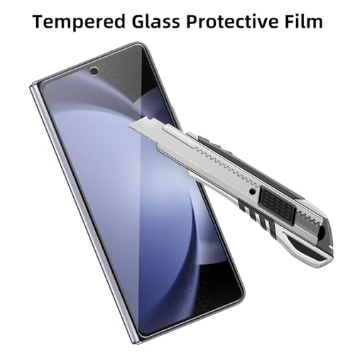 4 Pack Glass outer Screen Protector Compatible for Samsung Galaxy Z Fold 5 [Only the outer] SM-F946U SM-F946U1 SM-F946B HD Screen Tempered Glass, Scratch Resistant,Easy Install [Case Friendly] - size: Galaxy Z Fold 5 [Only the outer]