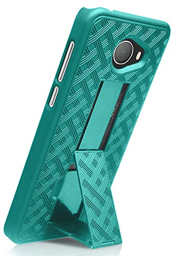 Nakedcellphone Kickstand Cover for Jitterbug Smart 2 Phone Case - Teal Mint | Slim Hard Shell with Stand, Satisfying Texture, For Lively Smart2 (Year 2018, Model 5049SJBS2) - color: Teal