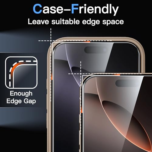 JETech Screen Protector for iPhone 16 Pro Max, 3-Pack - size: iPhone 16 Pro Max