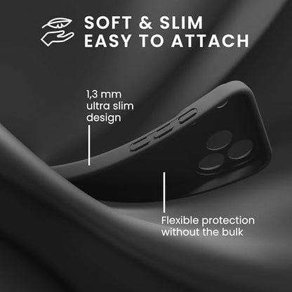 kwmobile Case Compatible with iPhone 17 Pro Case - Soft Slim TPU Silicone Phone Cover - Black Matte - color: black matte, size: iPhone 17 Pro