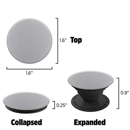 PopSockets: Collapsible Grip & Stand for Phones and Tablets - Aluminum Grey