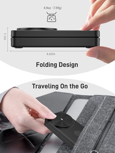 Wireless Charger for Apple, 3 in 1 Foldable Charging Station