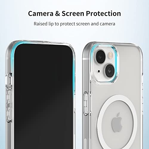 Sinjimoru for iPhone 16 Pro Max Clear Case, Compatible with MagSafe | M-Airclo Basic, anti-yellowing UV coating, shockproof PC TPU bumper, 1000G strong magnet - size: iPhone 16 Pro Max
