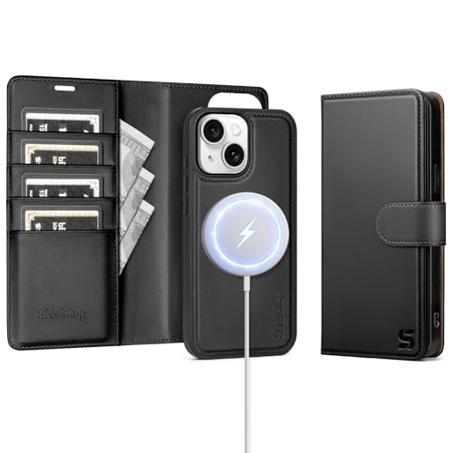Shieldtop Compatible with MagSafe iPhone 13 Wallet Case,Black - color: Black, size: iPhone 13 - 6.1"