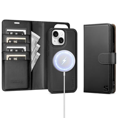 Shieldtop Compatible with MagSafe iPhone 13 Wallet Case,Black - color: Black, size: iPhone 13 - 6.1"