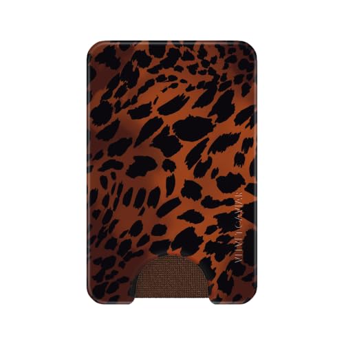 VELVET CAVIAR compatible with MagSafe Wallet - Magnetic Card Holder - color: Leopard Tortoise