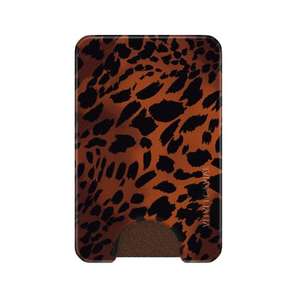 VELVET CAVIAR compatible with MagSafe Wallet - Magnetic Card Holder - color: Leopard Tortoise