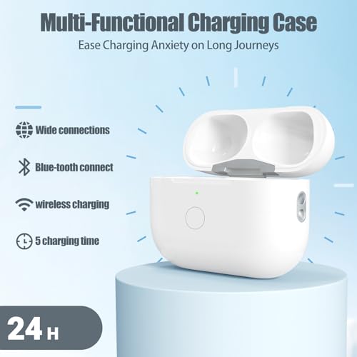 Wireless Charging Case for AirPods Pro 3 USB C Prot with Bluetooth Button, Replacement Charger Cases Compatible with AirPod Pro 3rd Gen Charger Case Type-c, (No Earbuds)