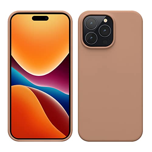 kwmobile Case for iPhone 14 Pro Max Case - Slim Soft TPU Silicone Cover - Works with Wireless Charging - Cappuccino - color: Cappuccino, size: iPhone 14 Pro Max