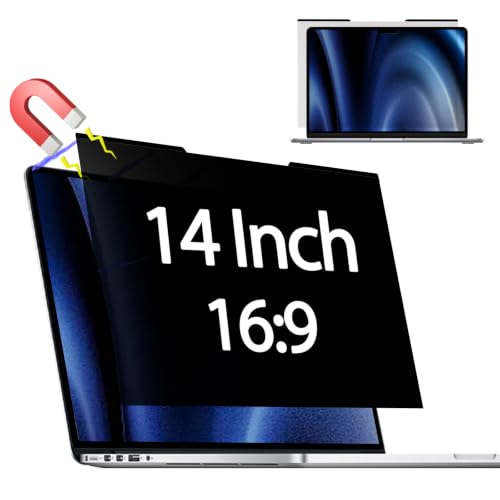 Magnetic Laptop Privacy Screen for 14 Inch 16:9 Aspect Ratio - color: Magnetic Laptop 14 Inch 16:9