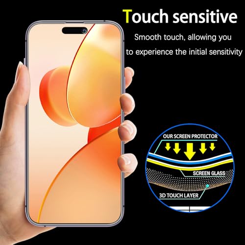 Gradient Colorful Privacy Screen Protector for iPhone 14 Pro Max - color: Blue-iPhone 14 Pro Max