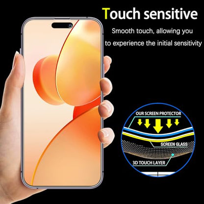 Gradient Colorful Privacy Screen Protector for iPhone 14 Pro Max - color: Blue-iPhone 14 Pro Max