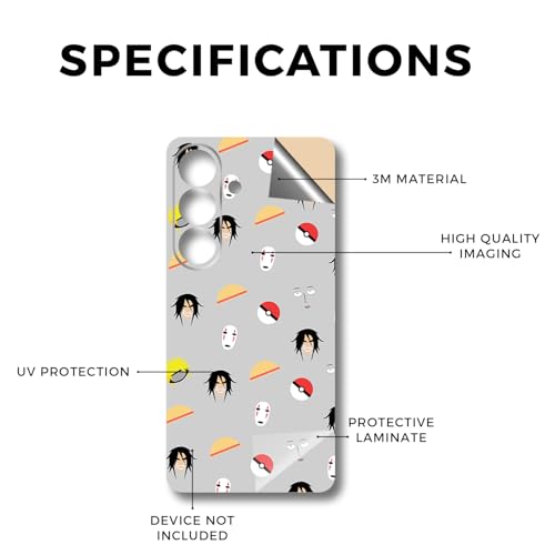 Phone Skin Compatible with Samsung Galaxy S26 - Anime Fan - Premium 3M Vinyl Protective Wrap Decal Cover - Easy to Apply | Crafted in the USA by MightySkins - color: Anime Fan, size: Galaxy S26 (Back Wrap), style: Matte Finish