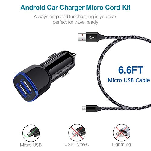 Car Charger Android for Samsung Galaxy J7 Crown/Prime/Pro/Sky Pro/Refine/