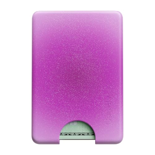 Casely MagWallet | Aura | Violet Soul | Purple | Slim Wallet Card Holder | Compatible with MagSafe | Soft-Touch Hard Silicone | Holds Up to 3 Cards - color: Aura | Violet Soul | Purple