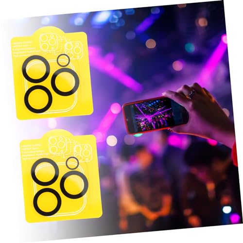 Uonlytech 5pcs Diamond Camera Lens Protector Films for Pro Scratch Resistant Finger Easy to Clean Fit for Mobile Lens Protection