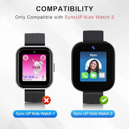 Foldable Magnetic Charging Dock Compatible for Sync UP Kids Watch 2 Charger - color: Black for SyncUP Watch 2