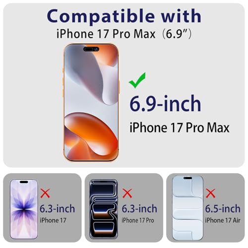 360 Degree Privacy Screen Protector for iPhone 17 Pro Max 6.9-Inch - size: iPhone 17 Pro Max