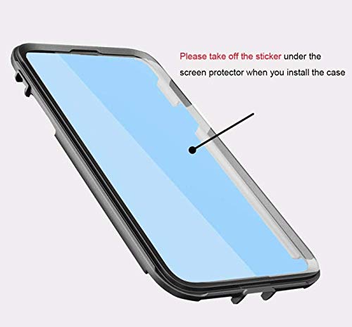 Heavy Duty Defender Armor Case for Samsung Galaxy A20/A30/A50 - Built-in Screen Protector - Black - color: Black