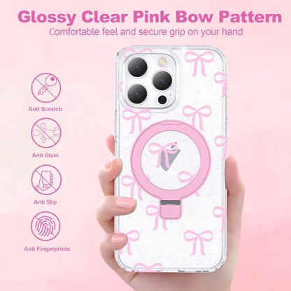 Butterfly Pattern Case for iPhone 14 Pro with Stand 6.1",C-Pink - color: C-Pink, size: Iphone 14 Pro