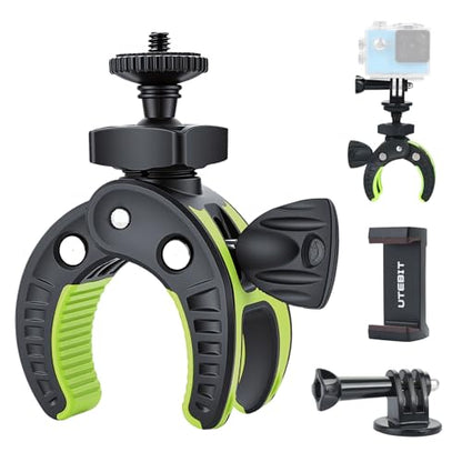 UTEBIT Super Clamp Camera Mount Kit for Gopro, with 1/4'' Screw Head - color: Black + Green