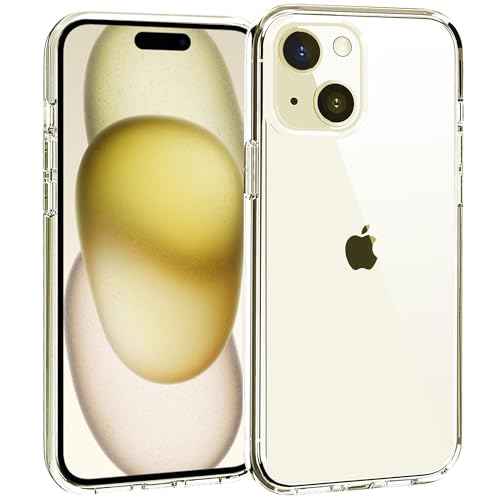 TENOC Phone Case Compatible with iPhone 15, Clear Case Shockproof Protective Bumper Slim Cover for 6.1 Inch - color: Clear, size: iPhone 15