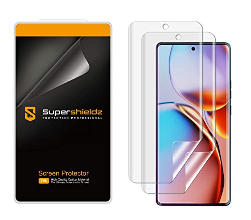 Supershieldz (2 Pack) Designed for Motorola Edge+ / Plus (2023 "Plus Model Only) Screen Protector, High Definition Clear Shield (TPU)
