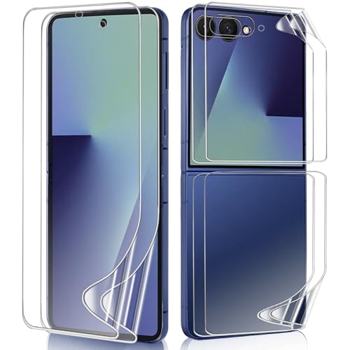 2 Sets HD Clear TPU Screen Protector for Samsung Galaxy Z Flip 7 6.9" - size: Samsung Galaxy Z Flip 7
