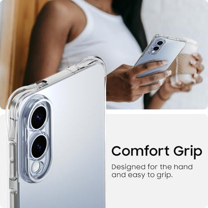 for Galaxy S25 Edge Case, Ultra [Slim Thin] Flexible Scratch Resistant Clear TPU Gel Rubber Soft Skin Silicone Protective Phone Case Cover for Samsung Galaxy S25 Edge (Clear) - size: S25 edge
