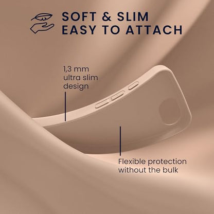 kwmobile Case Compatible with Apple iPhone 17e / iPhone 16e Case - Soft Slim Protective TPU Silicone Cover - Coconut Swirl - color: Coconut Swirl