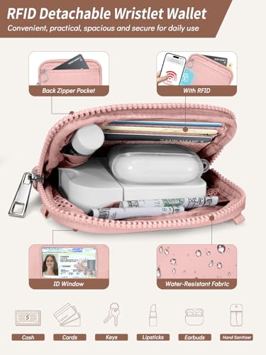 Clip and Go Strap for Phone with Wallet Crossbody Lanyard Solid - color: 1 Pk