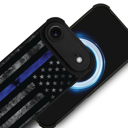 DJSOK Case for iPhone 17 Air,Compatible with MagSafe,Anti-Scratch Shockproof Case,American Police Flag - color: American police flag, size: iPhone 17 Air