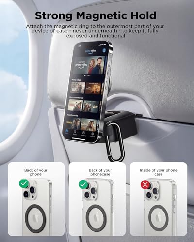 iOttie Treker Magnetic Travel Mount for Desk Shelf Traytable iPhone 18 Pro