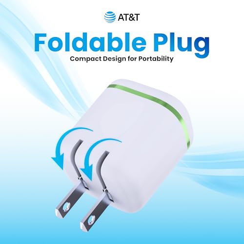 AT&T 30W USB C Travel Wall Charger PPS PD Foldable 4ft USB IF Cable White - color: 30W White USB-C