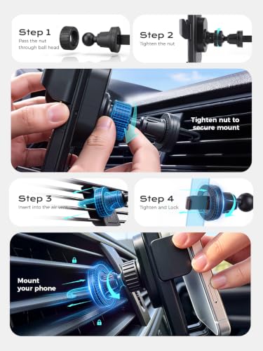 Phone Holders 15W Wireless Car Charger Smart Screen Rotation - color: Black