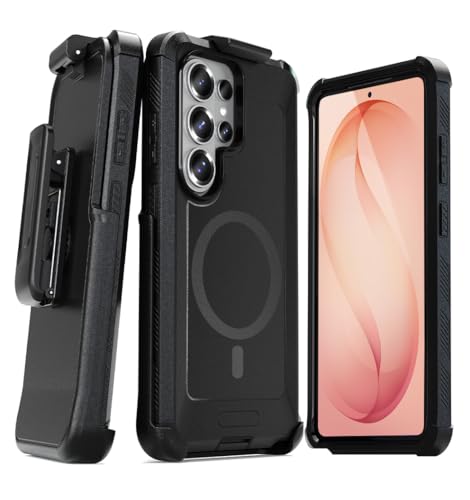 MOTIVE Heavy Duty Case for Samsung Galaxy s26 Ultra, Belt Clip | 6.9" | Bunker Series, Military Grade Multi-Layer Protection, PC/TPU Build, Sealed Port Cover, Compatible with MagSafe Qi2 Charging - size: s26 Ultra