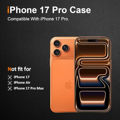 Silicone Clear for iPhone 17 Pro Case,Ultra Thin with Comfort Grip | Soft Slim-Fit TPU iPhone 17 Pro Phone Cover,Non-Slip,Shockproof Protection,Scrath-Resistant - size: iPhone 17 Pro case