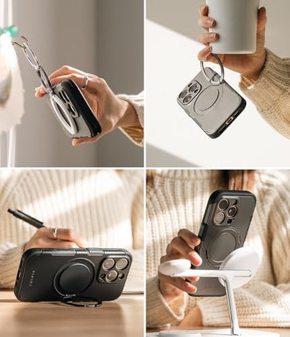 Ringke for iPhone 16 Pro Case [Alles Gunmetal] | Compatible with MagSafe, 360° Rotating Kickstand, Camera Control Capture Button Protection, Powerful Magnet - color: Gunmetal, size: iPhone 16 Pro